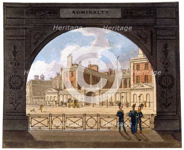 The Admiralty, Whitehall, Westminster, London, c1820. Artist: Anon