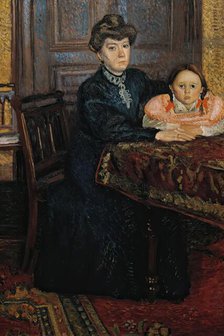 Woman with child (Mathilde Schönberg with daughter Gertrud), 1906. Creator: Richard Gerstl.