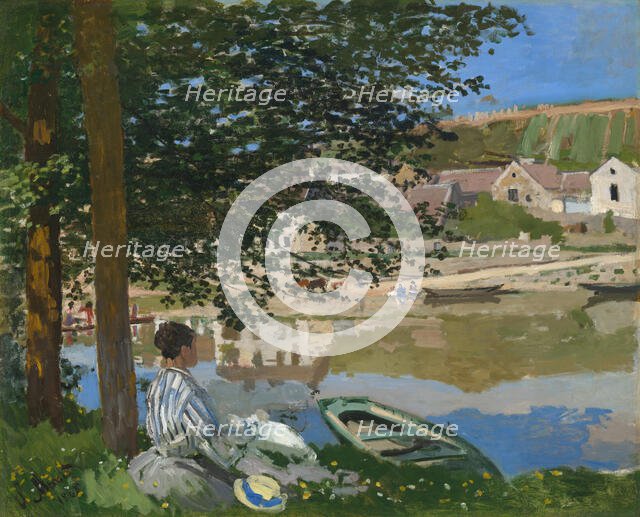On the Bank of the Seine, Bennecourt, 1868. Creator: Claude Monet.
