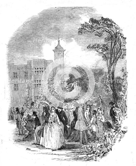 The Fete Champetre at Charlton House, sketched by G. Harrison, 1845. Creator: Unknown.