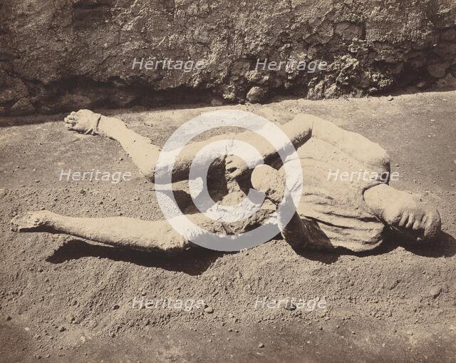 Impronte Umane, Pompei (Human Cast, Pompeii), 1873. Creator: Giorgio Sommer.