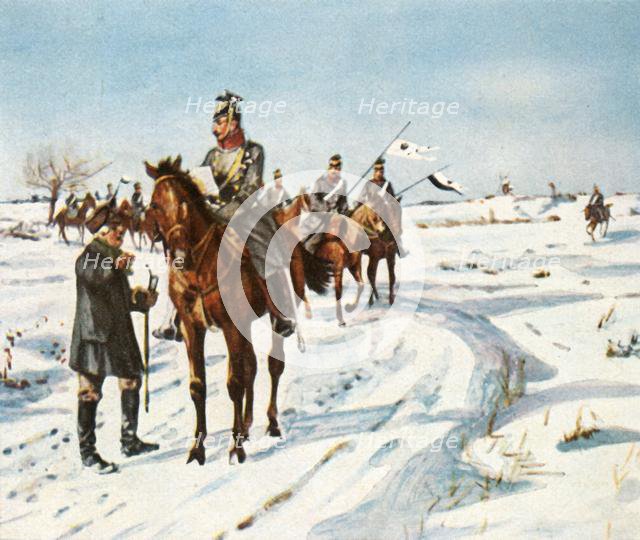 Reconnaissance riders, 1870/71, (1936). Creator: Unknown.