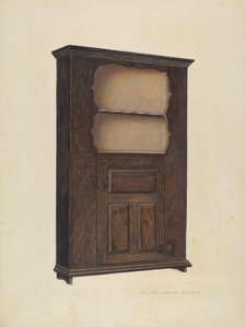 Corner Cupboard, c. 1942. Creator: George H. Alexander.