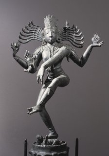 Natajara, the Hindu Lord of the Dance, a depiction of Lord Shiva as the cosmic dancer, Indian. Artist: Werner Forman