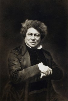 Alexandre Dumas the Elder, French novelist and playwright, c1840-1860. Artist: Unknown