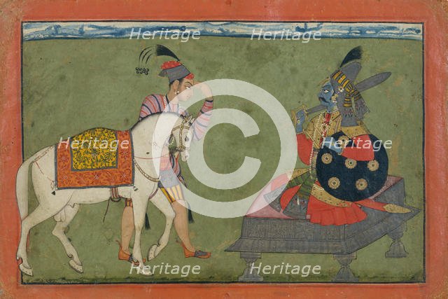 Kalki Avatar, the Future Incarnation of Vishnu, ca. 1700-1710. Creator: Unknown.