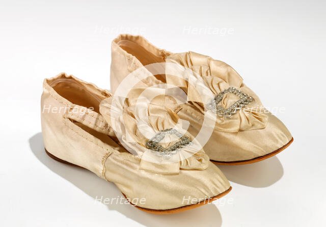 Shoes, French, ca. 1880. Creator: Hattat Freres.