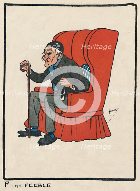 'F the Feeble', 1903. Artist: John Hassall.