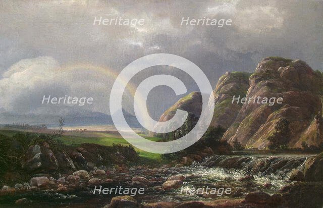 Landscape with a Rainbow, 1819. Creator: Johan Christian Dahl.