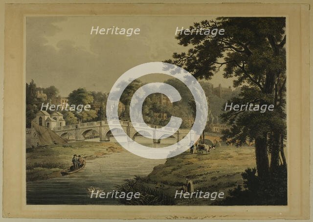 View of Richmond from the Bridge, 1819. Creator: Thomas Sutherland.