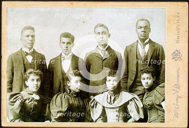 Studio portrait of Knoxville (Tenn.) College Glee Club, (1880-1900?). Creator: Unknown.