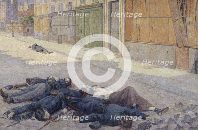 A Street in Paris in May 1871, 1903-1905. Artist: Luce, Maximilien (1858-1941)