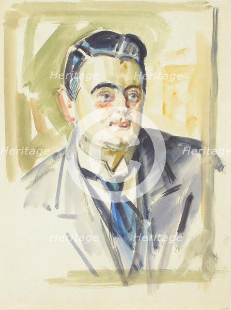 Sketch for a Portrait, c1910s. Creator: Verner Thome.