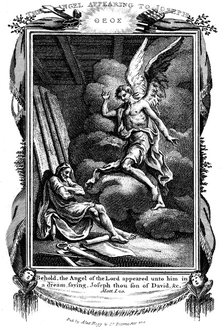 Joseph's dream: Behold, the Angel of the Lord appeared unto him in a dream, 1804. Artist: Unknown