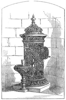 New drinking-fountain at Bowness, Windermere, 1862. Creator: Unknown.