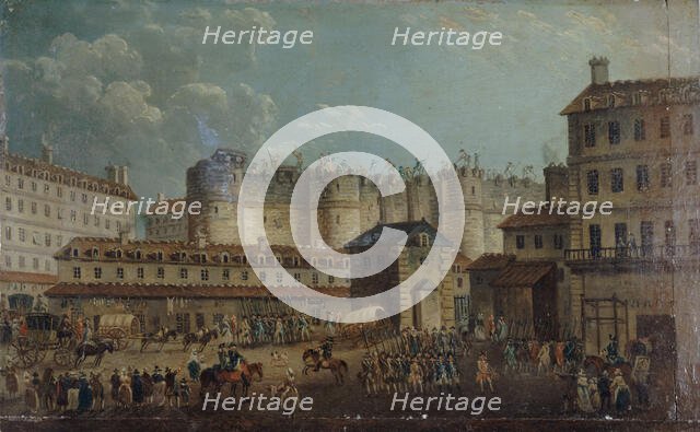The Storming of the Bastille on 14 July 1789, 1789. Creator: Demachy, Pierre-Antoine (1723-1807).