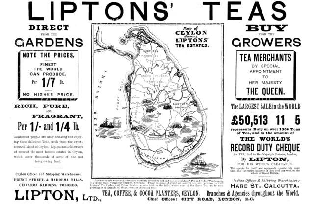 Advertisement for Liptons' Teas, 1898. Creator: Unknown.