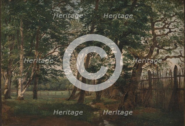 The Deer Park North of Copenhagen, 1844. Creator: Dankvart Dreyer.