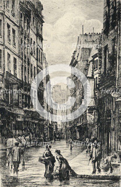 'Rue Galande', 1915. Artist: Lucien Gautier.