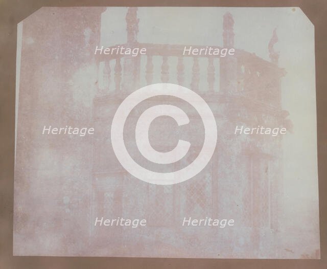 Top of Sharington's Tower, Lacock Abbey, Taken from the Roof above the South ..., October 14, 1840 . Creator: William Henry Fox Talbot.