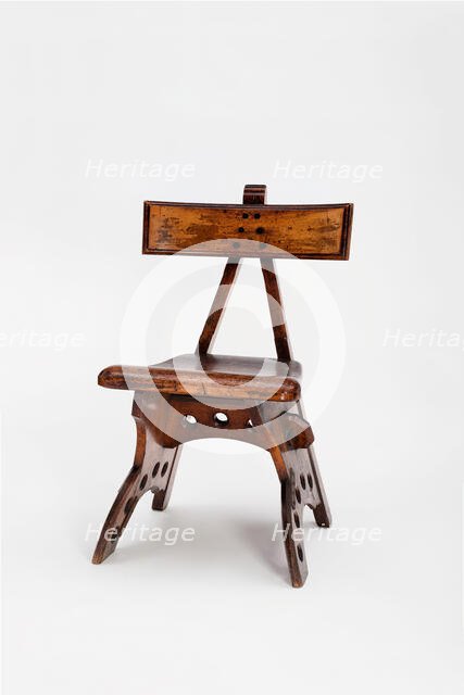 Side Chair, England, c. 1870. Creator: Edward Welby Pugin.