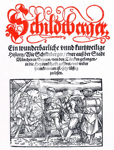 Title page of Schildtberger's Travels c1554. Artist: Unknown