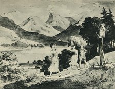 Lake Fuschl, Salzburg, Austria, 1823, (1943).  Creator: Ludwig Richter.