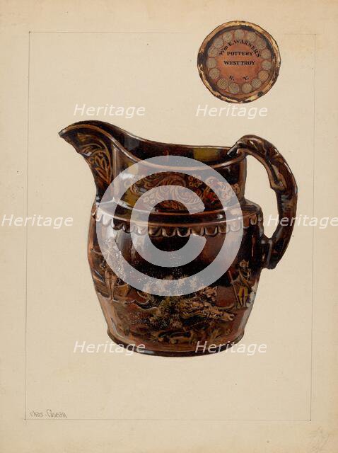 Pitcher, c. 1937. Creator: Charles Caseau.