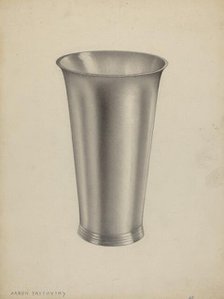 Silver Communion Cup, 1935/1942. Creator: Aaron Fastovsky.