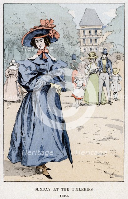 'Sunday at the Tuileries, 1831', (1898). Artist: Unknown