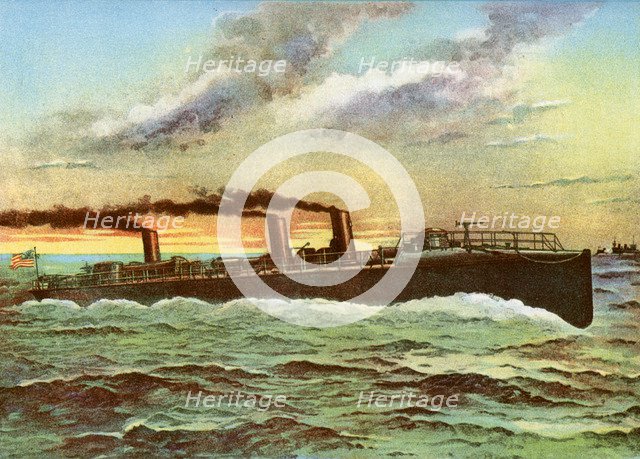 USS 'Porter', American torpedo boat, 1898. Artist: Unknown