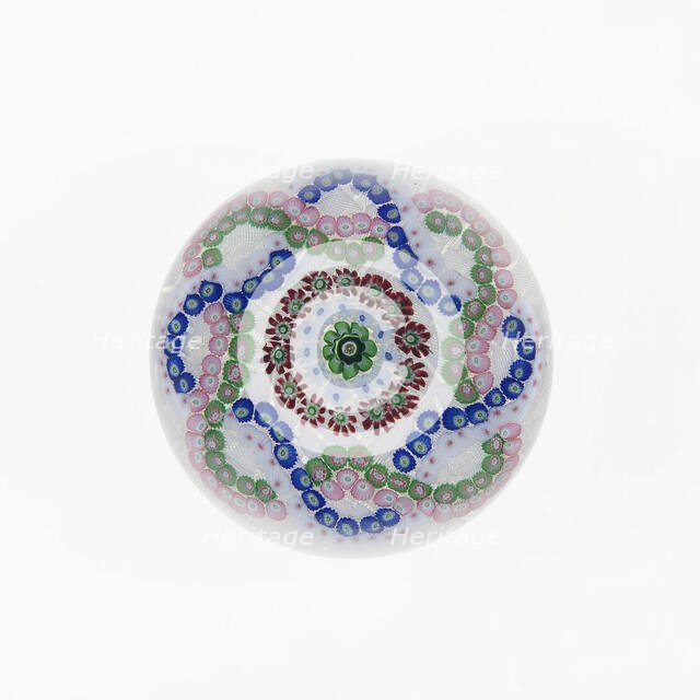 Paperweight, France, c. 1845/60. Creator: Clichy Glassworks.