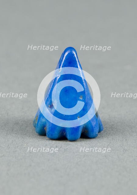 Pendant in the Shape of a Lotus Blossom, Egypt, New Kingdom-Late Period (about 1550-664 BCE). Creator: Unknown.