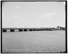 Harvard Bridge and the Back Bay, Boston, between 1890 and 1901. Creator: Unknown.