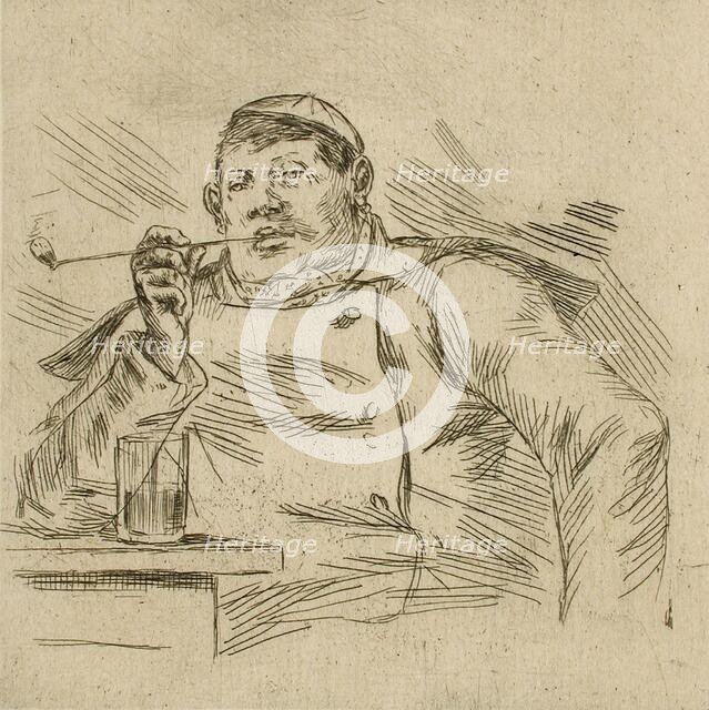 Garçon brasseur bruxellois, 1876. Creator: Félicien Rops.