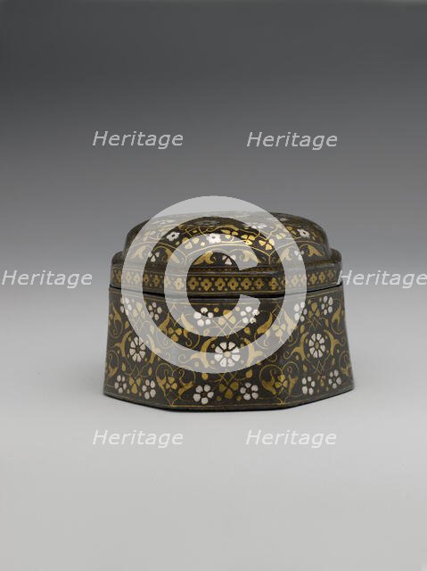 Bidri Box for Holding Pan, India, early-mid 17th century. Creator: Unknown.