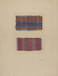 Textile Samples, c. 1938. Creator: Paul Kelly.