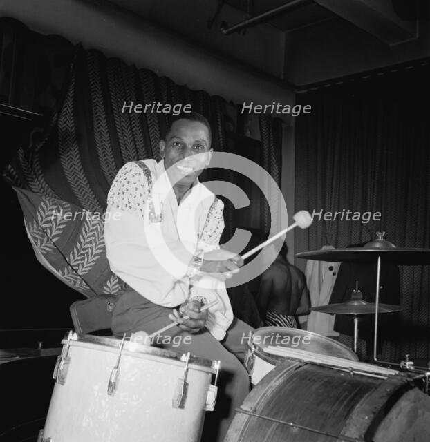Portrait of Cozy Cole, New York, N.Y.(?), ca. Sept. 1946. Creator: William Paul Gottlieb.