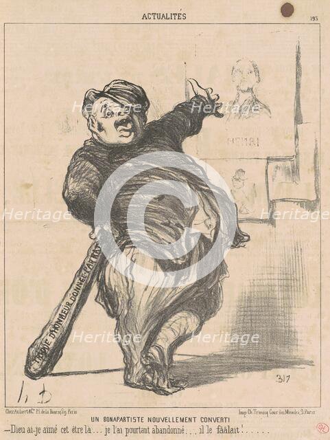 Un Bonapartiste nouvellement converti, 19th century. Creator: Honore Daumier.