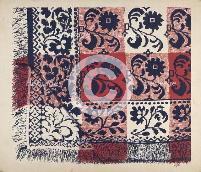 Coverlet, 1937. Creator: Ralph Atkinson.