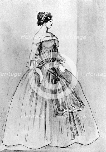 'Portrait of a Woman', 19th century, (1930). Artist: Constantin Guys