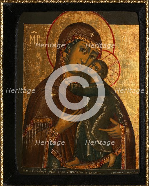 The Virgin of the Tolga (Called Tolgskaya), 1739. Artist: Russian icon  