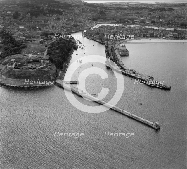 The harbour mouth, Weymouth, Dorset, 1947. Artist: Aerofilms.