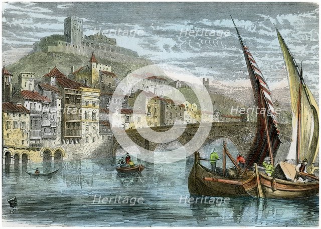 View of the city of Verona, Italy, c1880. Artist: Unknown