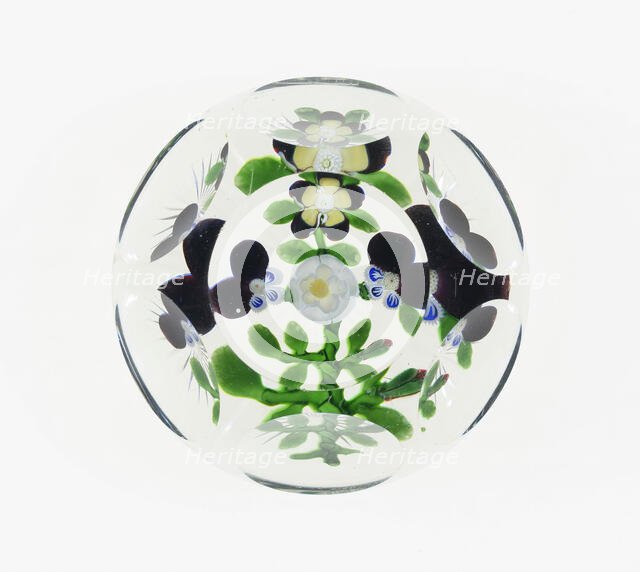 Paperweight, Baccarat, c. 1848-55. Creator: Baccarat Glasshouse.