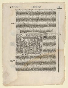 Page from 'La Mer de Histoires', 1536., 1536. Creator: Anon.