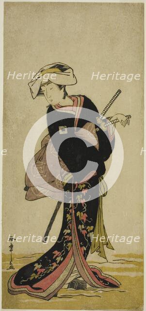 The Actor Ichikawa Danzo IV as Tonase in the Play Kanadehon Chushingura, Performed..., c. 1781. Creator: Shunsho.