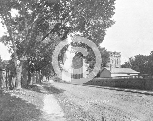 Sheffield Hall, Yale College, New Haven, Connecticut, USA, c1900.  Creator: Unknown.