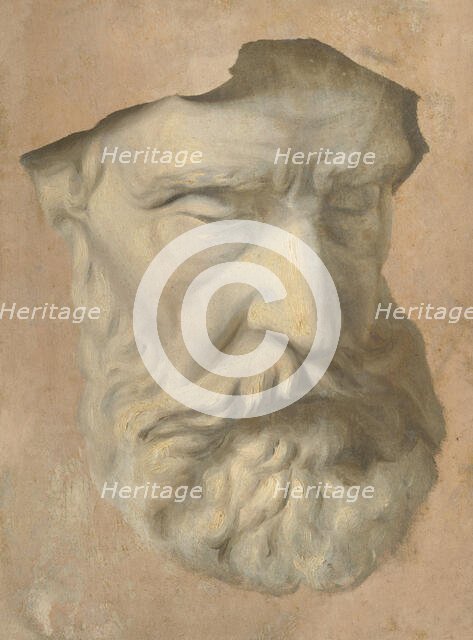 Head study, 1854-1855. Creator: Gyula Benczúr.