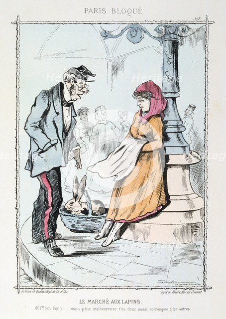 'Le Marche aux Lapins', 1870-1871. Artist: Anon